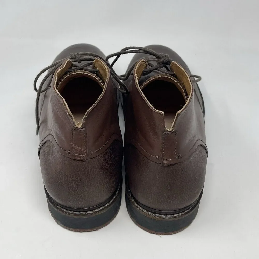 Olukai Pahoa Chukka Boots Mens 10 Brown Leather Lace Up Ankle Casual NO INSOLES